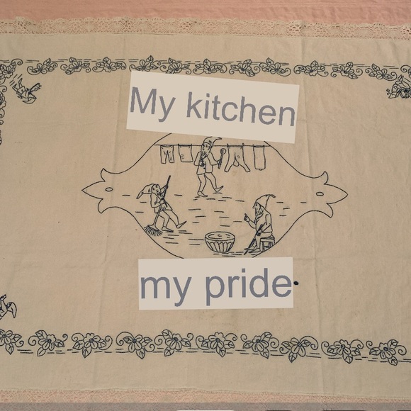 Vintage German Embroidered Lace Tablecloth - Picture 8 of 15